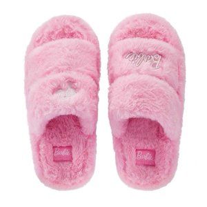 Barbie Fluffy Sliipers Size 8-9